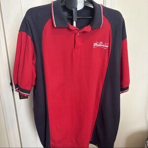 Budweiser Men's Polo in Red and Black